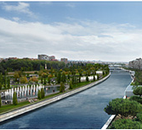 Six Kilometers of Parkland Emerge Along a River in Madrid